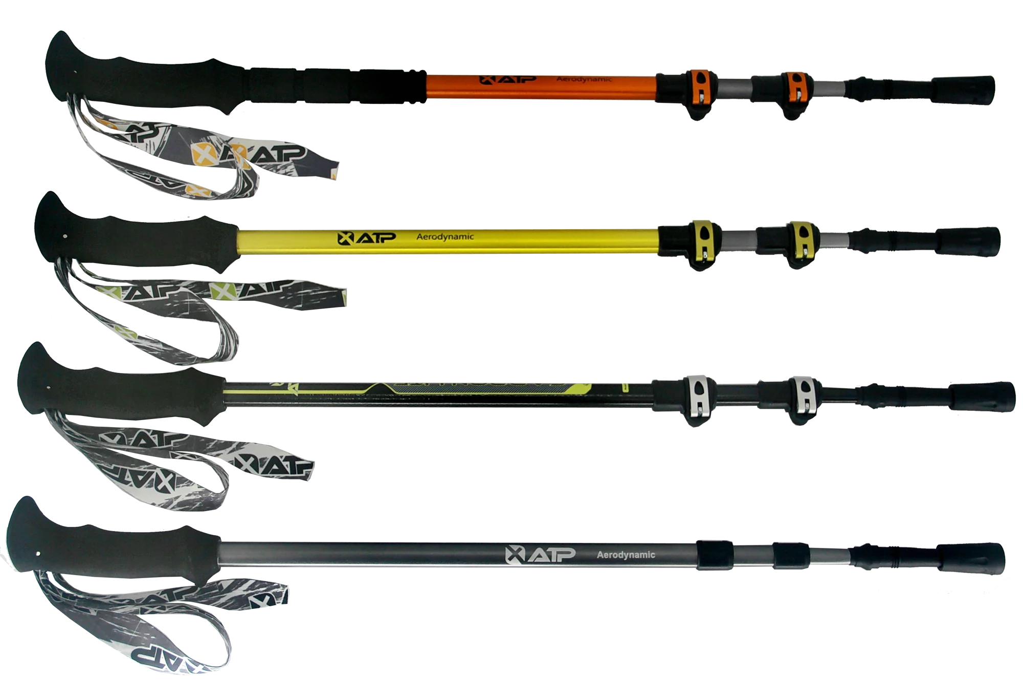 Customized logo XATP EVA 7075 3sections walking climbing telescoping pole