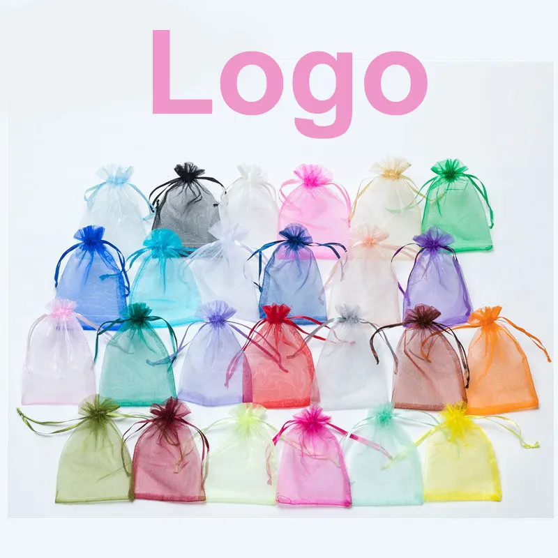 Pure Organza bags and transparent yarn bags clear jewelry packaging bags