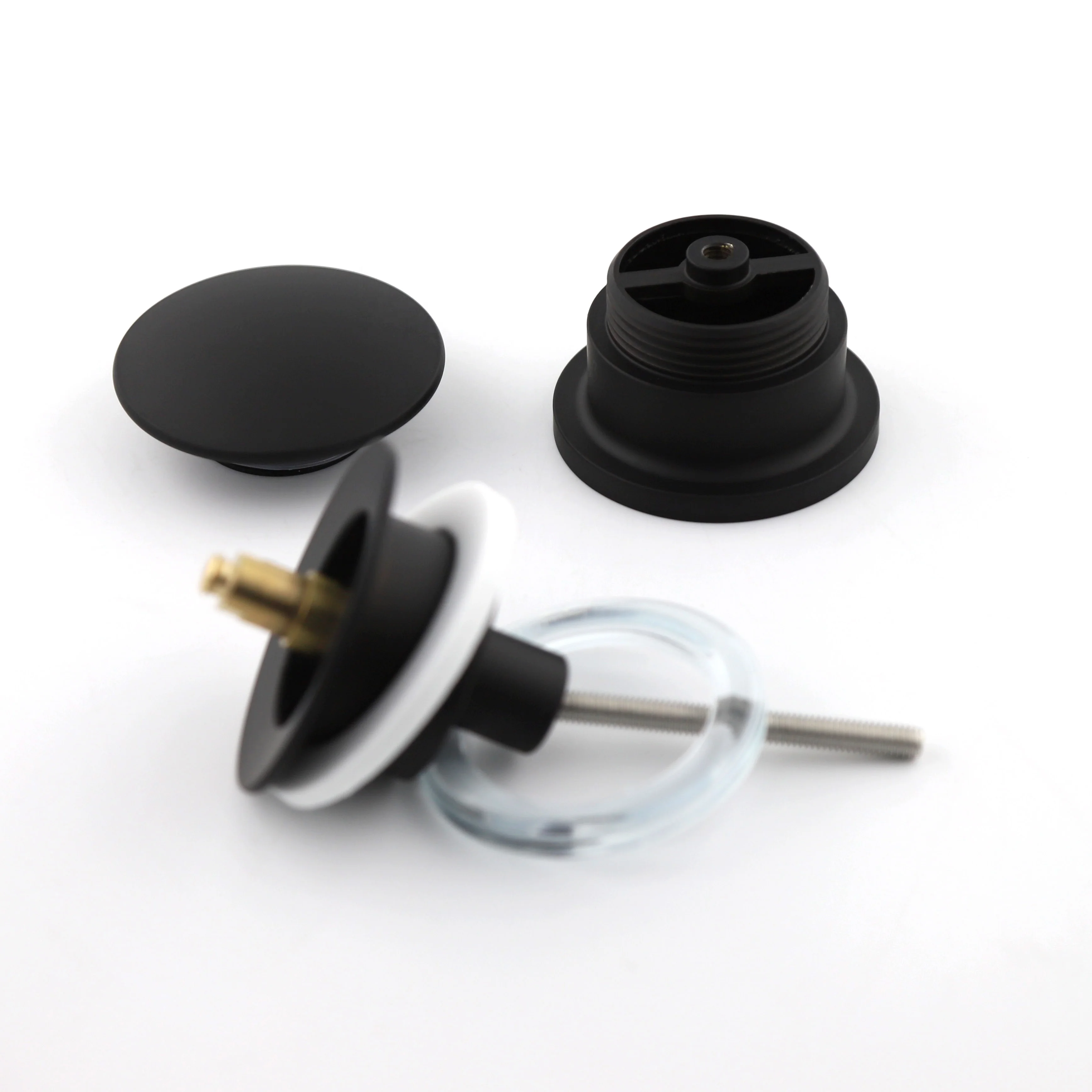 European Market High Quality Low Sanitary Ware 1-1/4 Brass Bathroom Sinks Pop Pup Click Clack Unslotted  Basin Waste drain