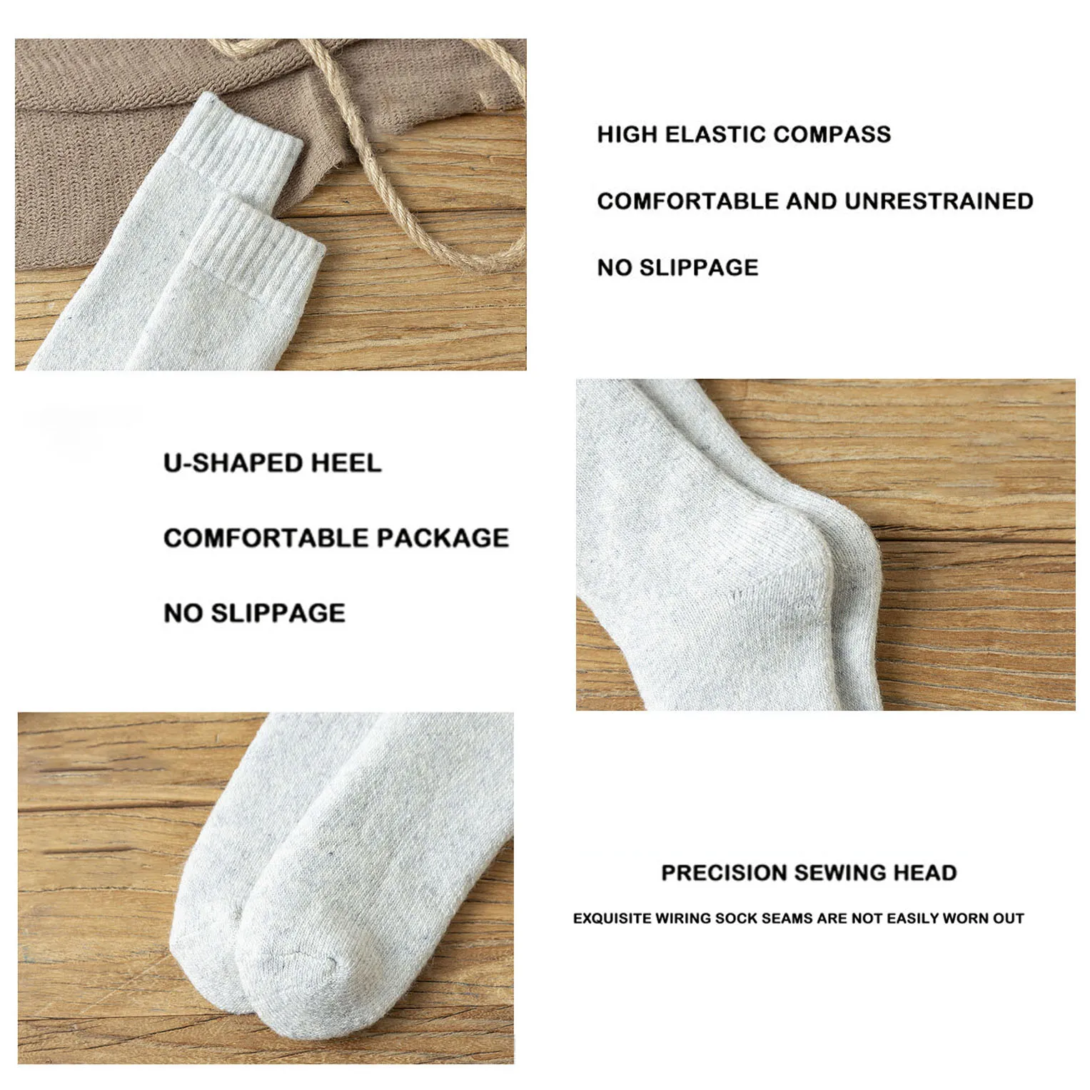100% merino wool socks men warm thickened fuzzy socks wool long winter merino wool socks for men
