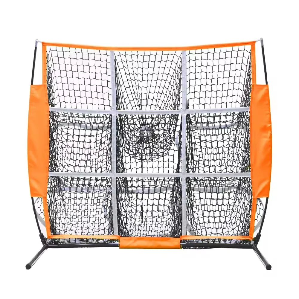 Wholesale Portable Baseball 9 Pocket Pitching Target Net Softball Training Equipment Baseball Practice Net for Kids