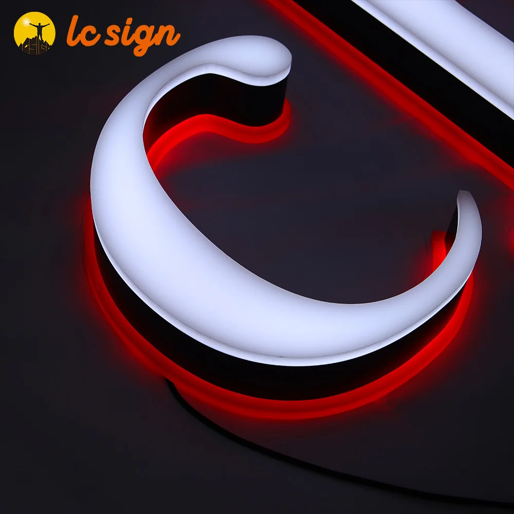 Custom Led Illuminated Logo Sign Brushed Metal Logo 3D Design Personalized Signage Turn your logo into sign Custom Office Sign