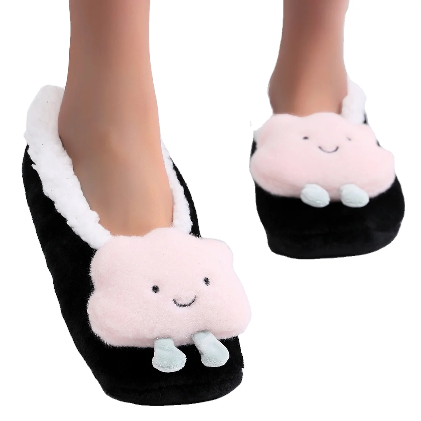 Latest Hot Popular Winter Warm Cotton Home Plush All-inclusive Teddy Bear Plush Slippers