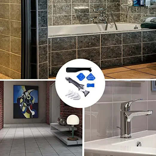 Other hand tools 3 in 1 Grout Sealant Caulking Finishing Tools Set Kit Corner Caulk Removal Tool Kit