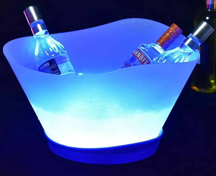 Champagne Wine Beer Container Wine Ice Bucket Ice Buckets Beverage Tubs Multi Colors Changing RGB Ice Bucket