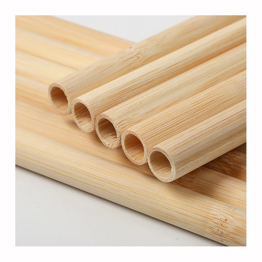 Многоразовые бамбуковые соломинки ручной работы с логотипом на заказ