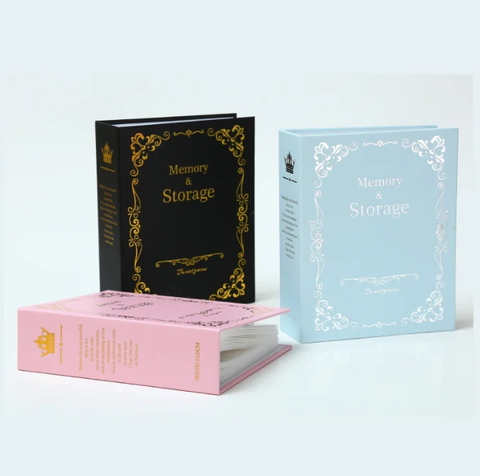 Lerp&Wholesale 100 Pockets baby wedding Photo Album 6 Inch 2 Color Paperboard Photo Album 4x6