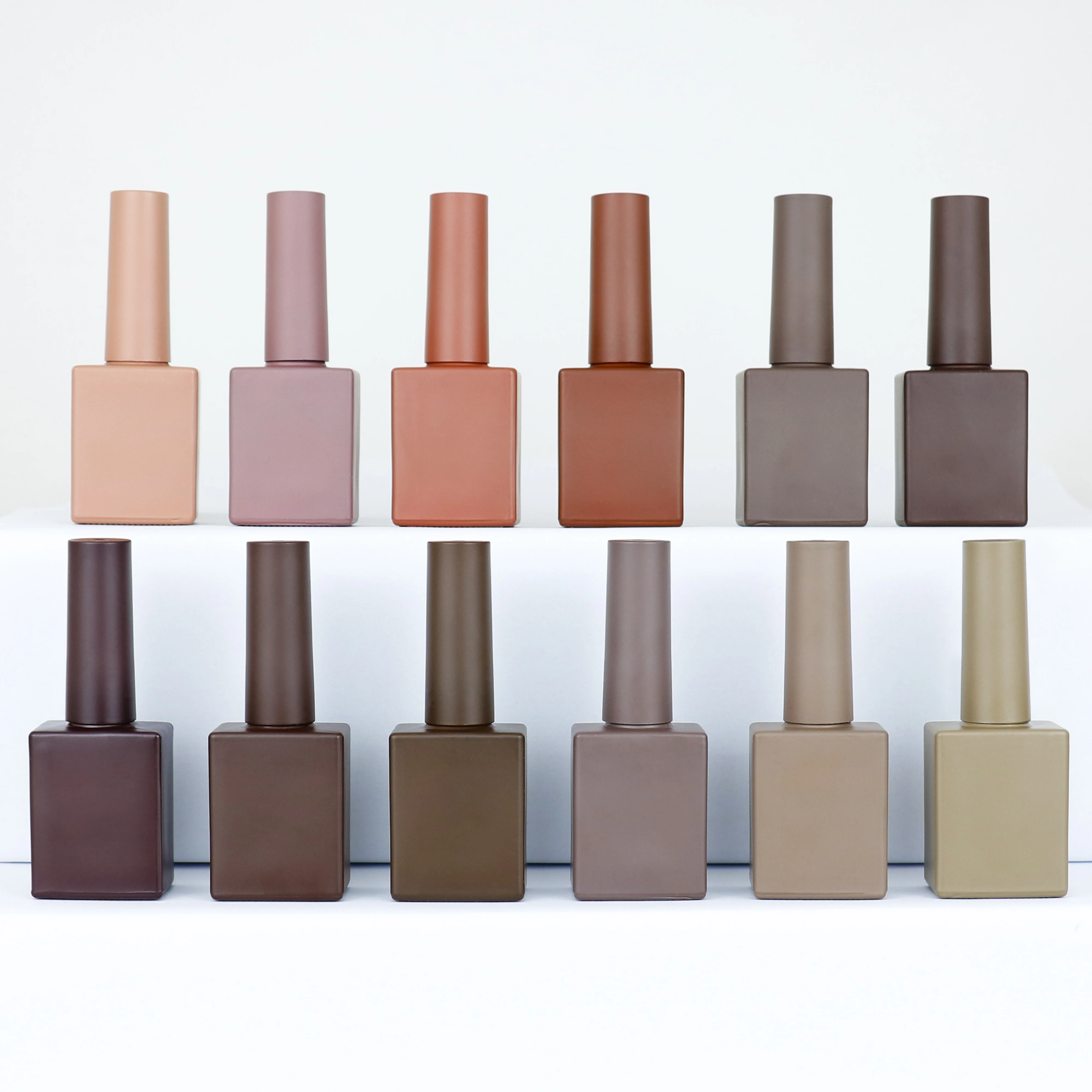 OEM Wholesale price color rectangular empty nail polish bottles