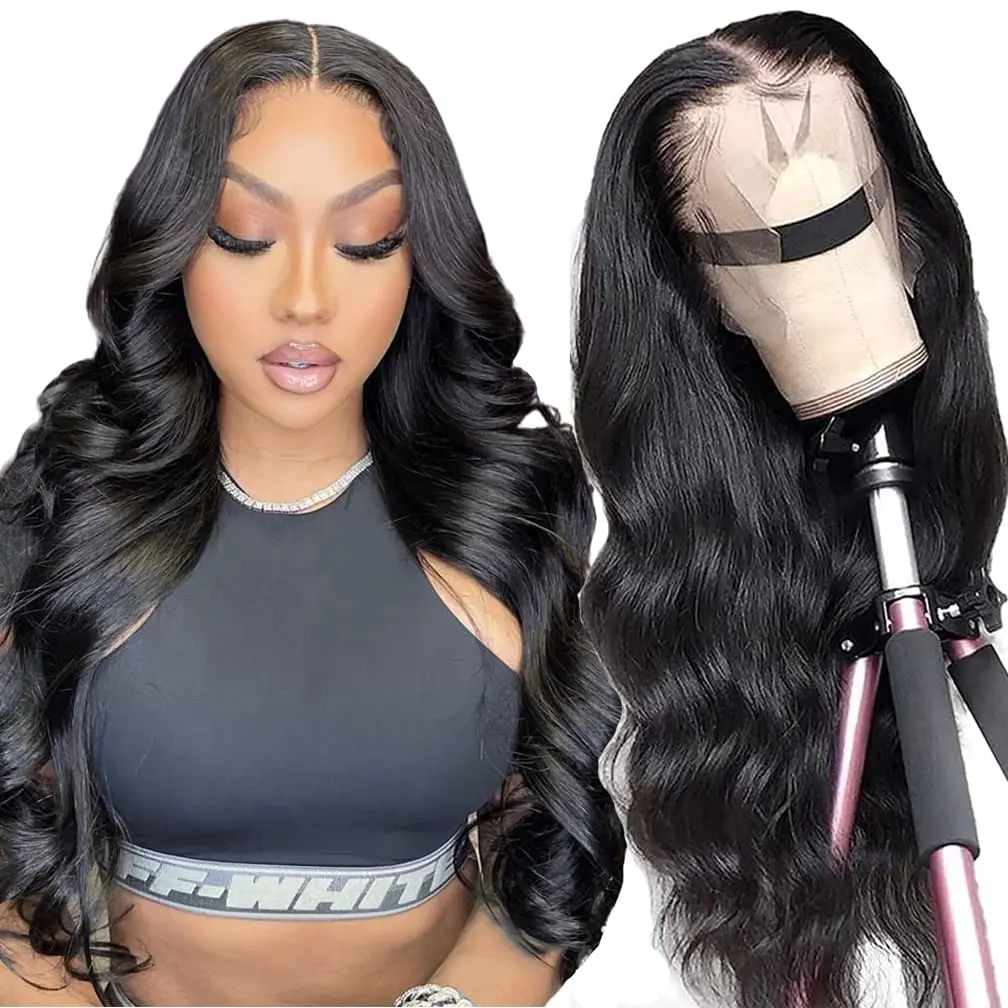Wholesale Straight Human Hair Wigs With Bangs Full Machine Made Wigs For Black Women Brazilian Straight Hair Wigs With Bangs