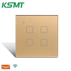 KAISI 86 EU Standard wifi smart switch 4 gang Touch Switch hotel switch panel 4 gang smart home