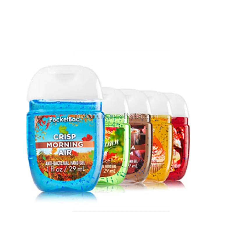 
New come 30ml pocket hand sanitizer gel with silicone holder for travel 