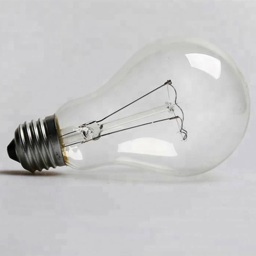  Традиционная лампа накаливания A55 220V Clear GLS Shape 100W E27 Base OEM CE