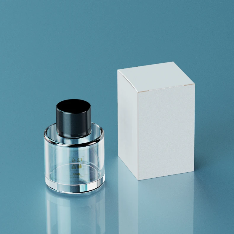 Wholesale Oem Empty Fragrance Glass Bottles Custom 50 ML Luxury Perfume Bottle With Box