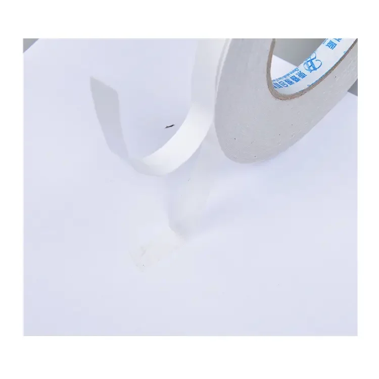 Double Sided reusable acrylic adhesive White release paper super strong easy tear transparent Thin Industrial Tissue paper Tape