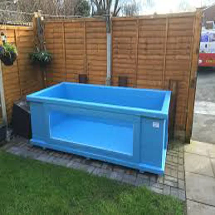 wholesale fiberglass fish pond farming tanks for sale transparent glass window pond