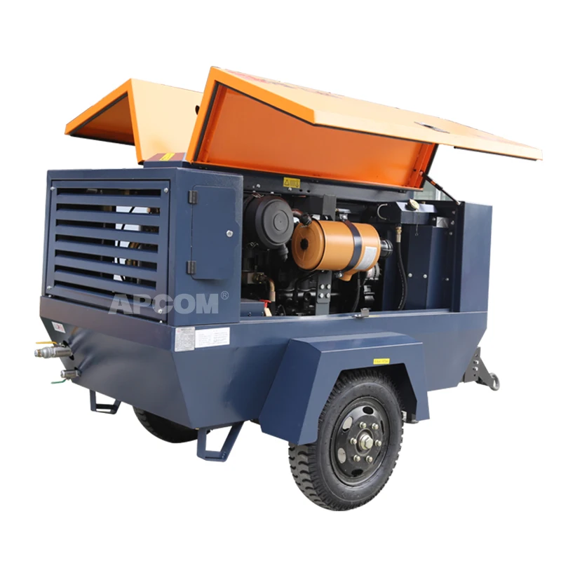 10bar 110kw 150HP портативный винтовой воздушный компрессор на дизельном 425 cfm