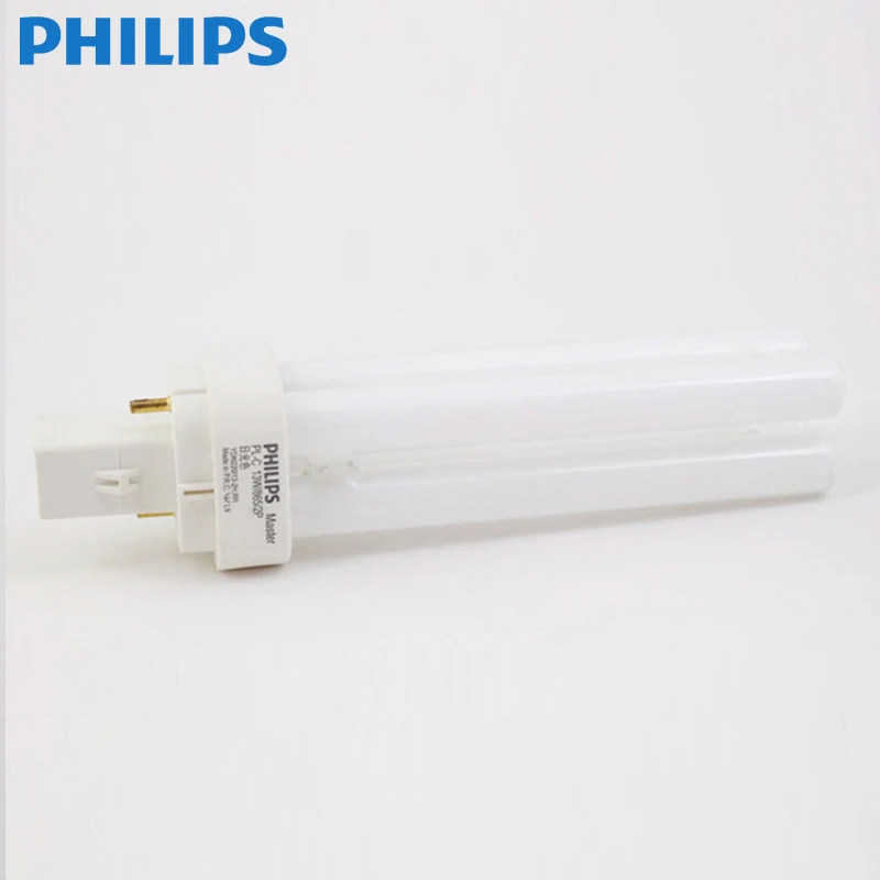Philips table lamp tube 2 pin 4 pin eye fluorescent lamp two four needle energy saving cannula H tube 10/13/18/26W