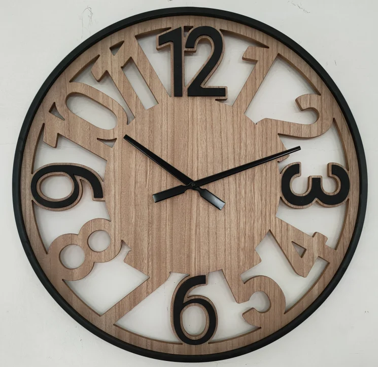50 antique metal wood large display decoration iron wall clock bedroom living room home decor Silent Quartz rustic hanging clock