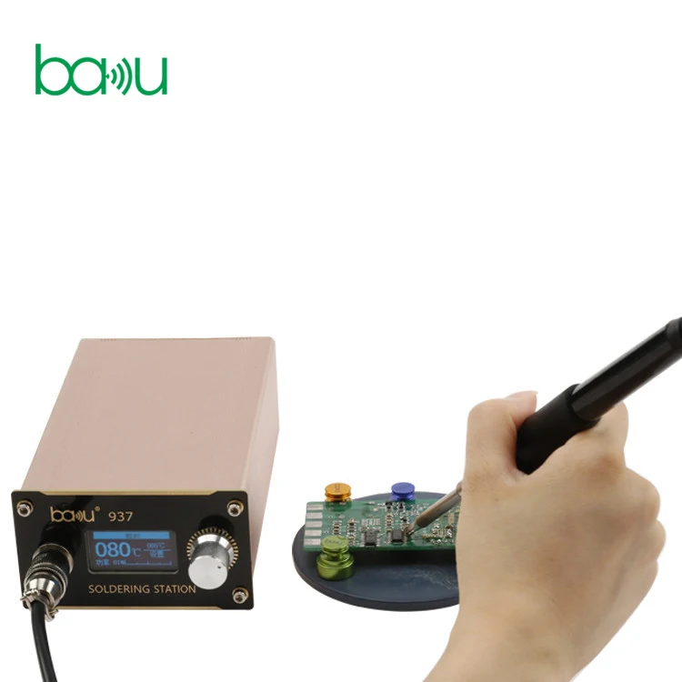 BAKU New Product mobile repair kit phone repair machines ba-937 micro mini smd hot air soldering and desoldering station iron