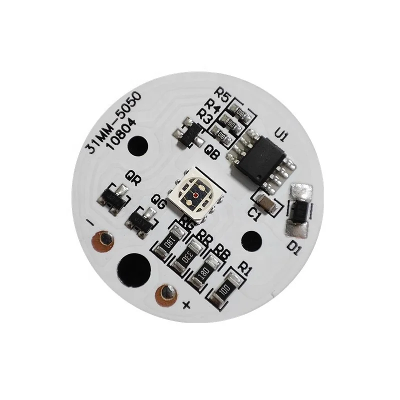 DC5V многоцветная светодиодная RGB-схема печатная плата с ИК 24 клавишами дистанционное управление Диаметром 31 мм для 3D ночного света Лунная лампа