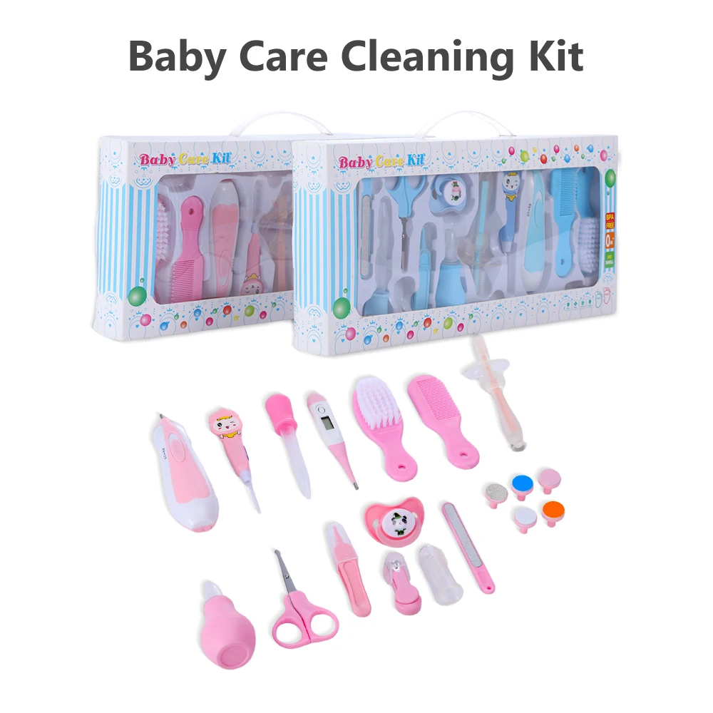 free sample hot selling 20 piece safety baby nail scissors set baby health care grooming kit