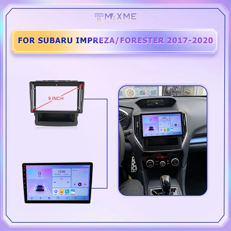 Car stereo touch screen frame For SUBARU FORESTER/WRX/XV/IMPREZA auto electronics frame 9 inch multimedia player panel