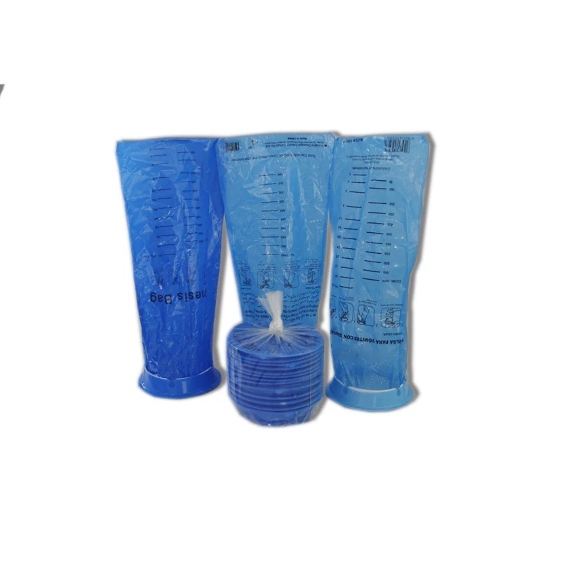 disposable pe customized printing emesis bags barf bags for car and hospital