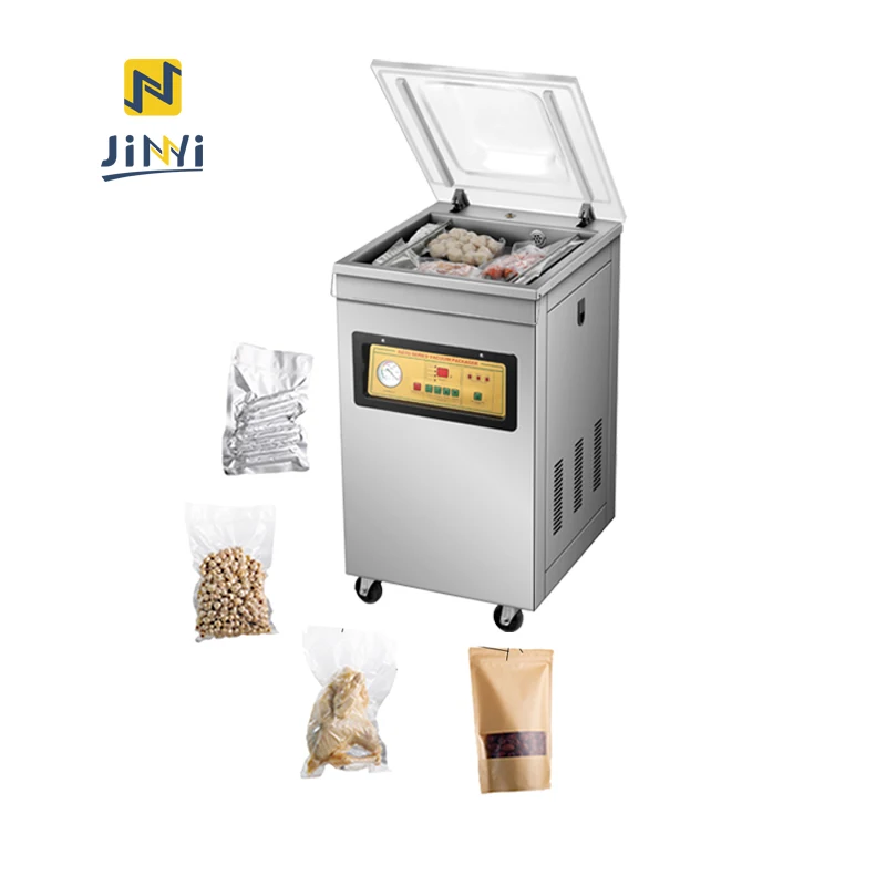 JINYI DZ400 semi automatic rice packing machine external vacuum packing machine
