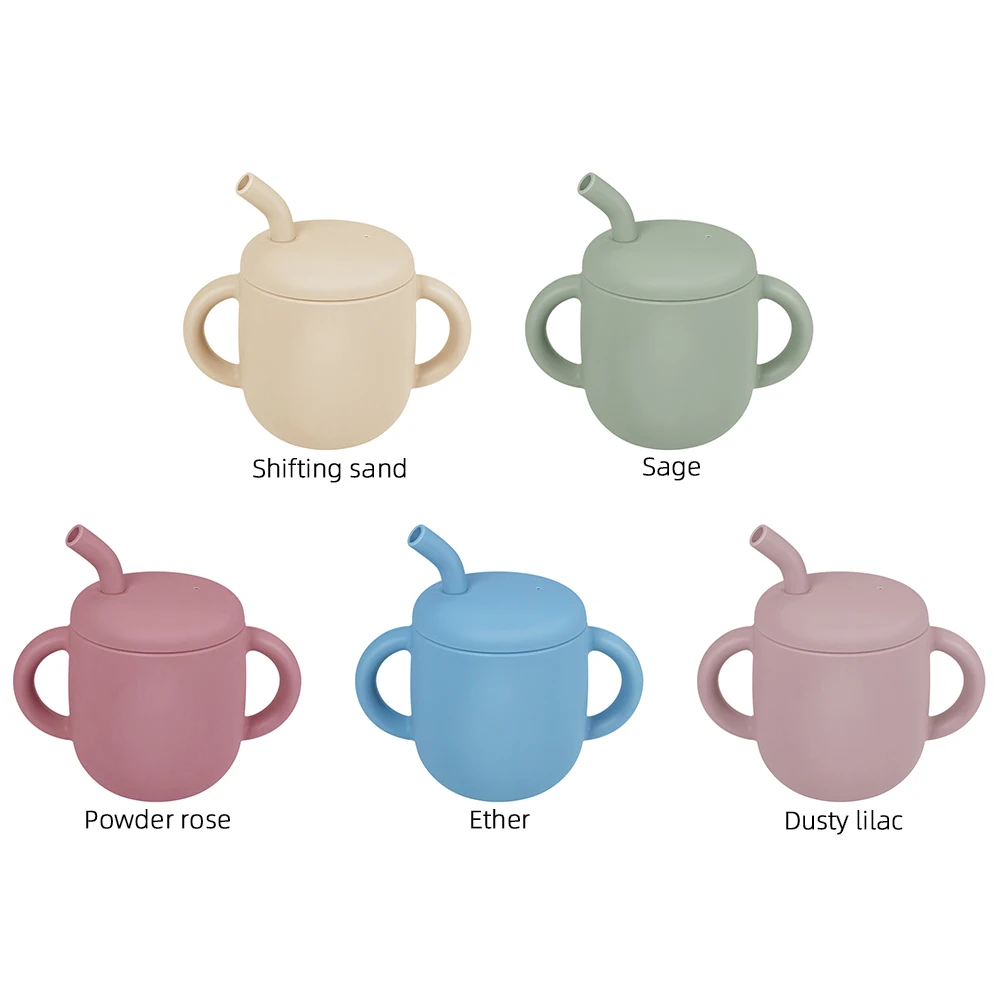New Arrival Eco-Friendly Sippy Cups snack containers Non-Toxic Silicone Baby Straw Cup, Safe for Baby Use