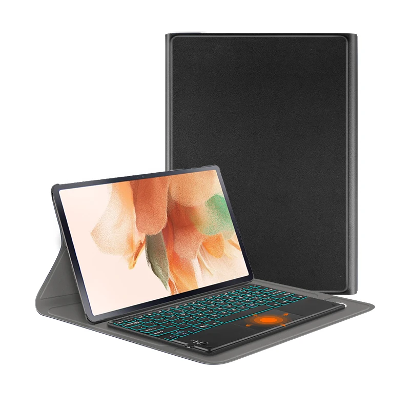 Magic Touchpad Backlight Keyboard case for Samsung galaxy tab S7 FE 12.4  SM T730 T736B 2021 wholesales factory