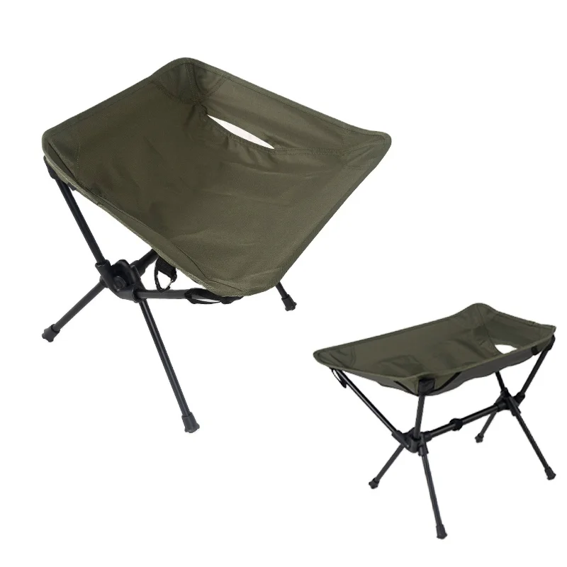 CLS Outdoor Camping Moon Chair Folding Stool New Style Sketch Chair Portable Ultra Light Mazar Aluminum Alloy Fishing Stool