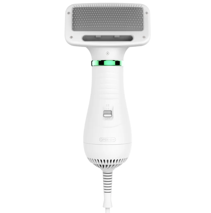 
2020 Amazon hot sell dog Hair Dryer, 2 in 1 Portable Pet Grooming Blower with Slicker Brush PET DRYER FOR DOG CAT 