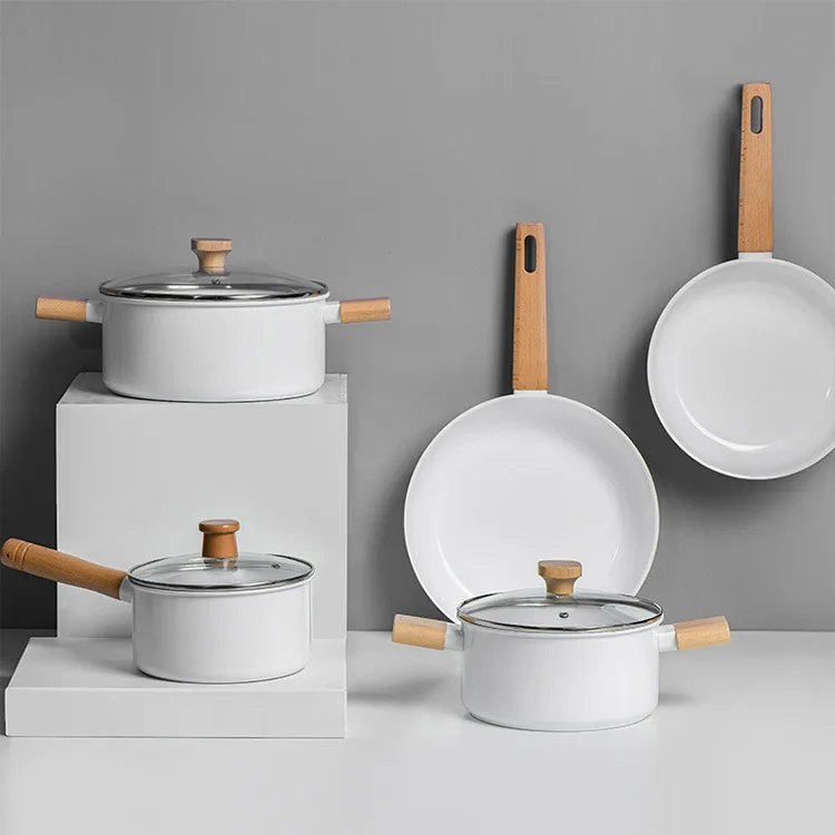 pot set ceramic cookware set cooking non stick pan pots aluminum granite stone coating nonstick cookware sets