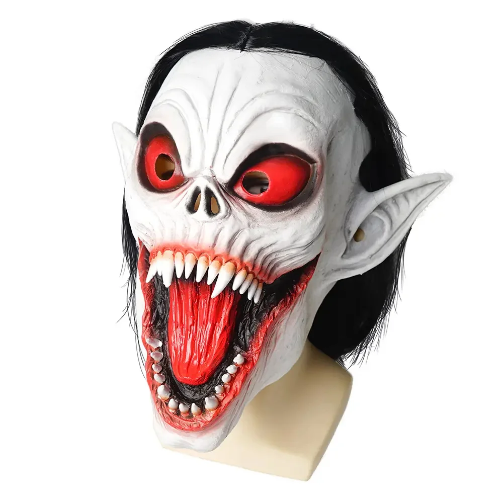 Hot-Product Halloween Scary Role-playing Latex Mask Silicone Masks Vampire Costume Headgear Mobius Half-length Face Mask