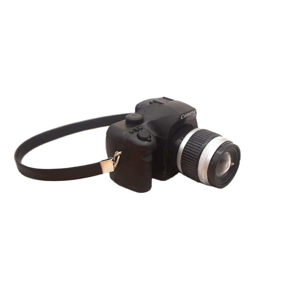1:6 Scale Miniature SLR Camera Ornament Vintage Camera Model Digital SLR Camera Dollhouse Decoration Accessories