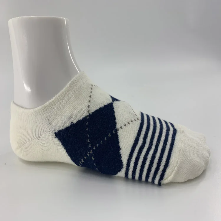 cheap Cotton Crew Casual Stripes senior Socks loom knitting Soft & comfortable Colorful Rainbow Breathable Black White