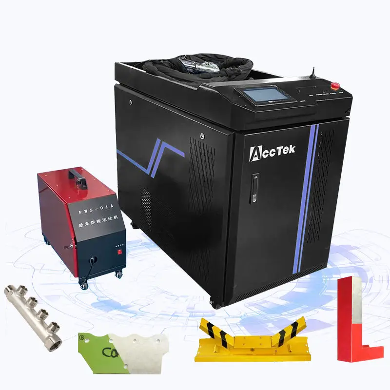 3 in 1 soldadora laser 1500w fiber laser welding cleaning cutting machine for steel cleaning weldiing and cutting