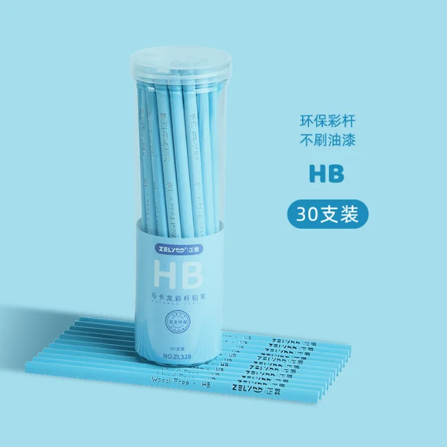 many style wholesale wooden cartoon color pencil set Environmental protection Warm color students write kids pencil set