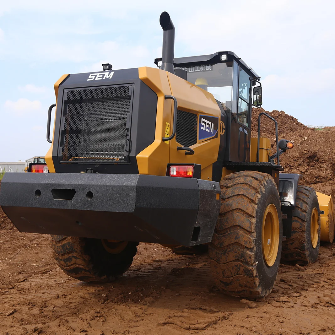 Chinese famous brand earth moving construction machine high quality new SEM 655d front wheel loader price