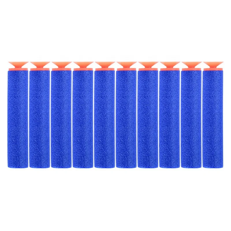 100pcs/pack 7.2cm Eva Soft Bullets For Outdoor Toy Darts 200pcs Refill Pack Bullets For Blasters Toy Gun