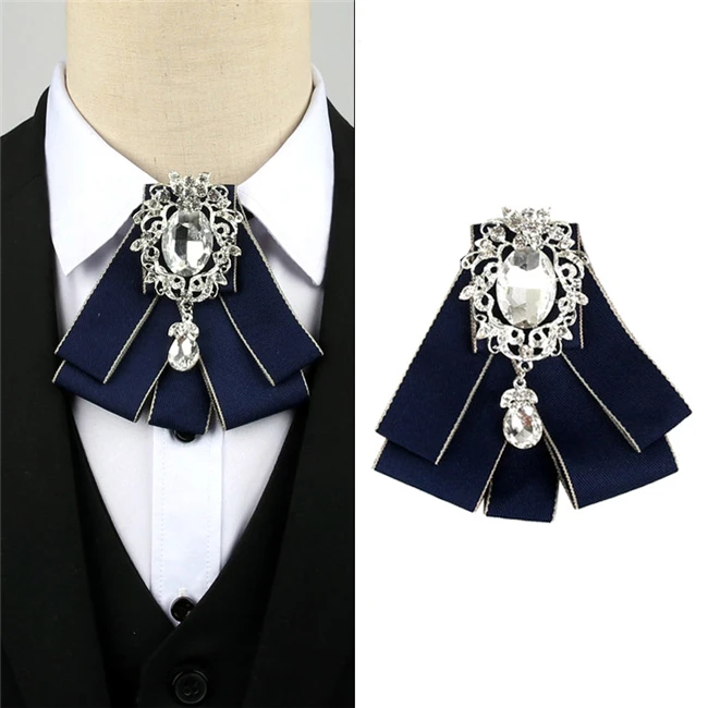High-ended British Groom Wedding Suit Party Butterfly Bow Ties Diamond Collar Bow Tie Unisex