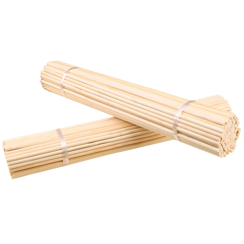 4 mm Bamboo Stick China Round Flat Tips On Both Side Bamboo Craft Diffuser Flower Handicraft Kite Stick