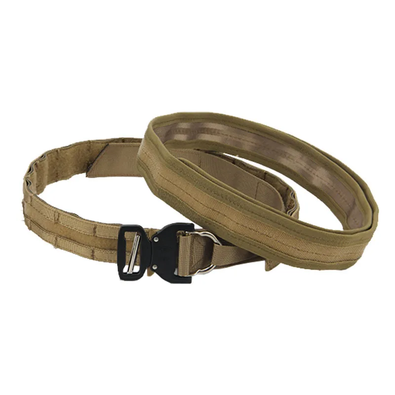 Tactical Molle Belt With Buckle Heavy Duty EDC for Men Rigger Double belt system