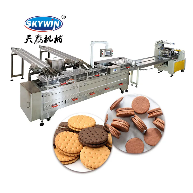 sandwich biscuit processing machine sandwich biscuit making machine biscuit cream sandwiching machine
