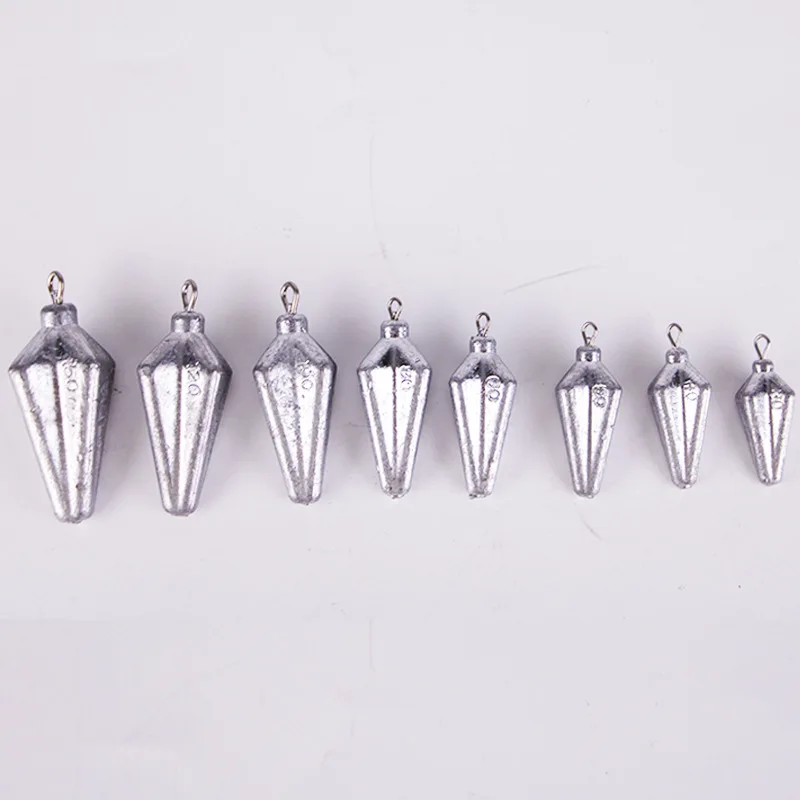 Manufacturer fishing lead pendant, metal sea fishing four-corner carambola lead pendant, fishing accessories tools