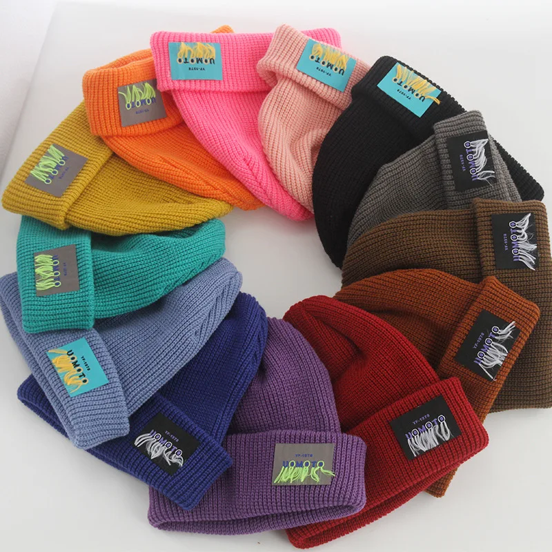 Korean dome knitted melon hat male street trend gangster yuppie landlord autumn and winter warm woolen cold hat