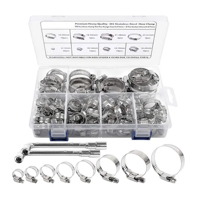 Standard Heavy Duty Stainless Steel Super Power Unitary Hose Clamp
