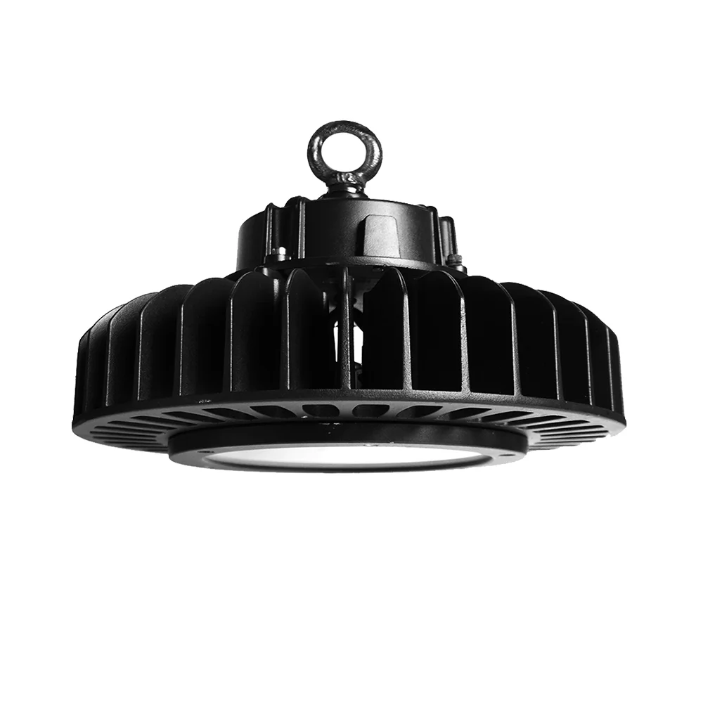 China shipping ufo round led High bay light 100w 150w 200w 240w dlc commercial industrial warehouse workshop light