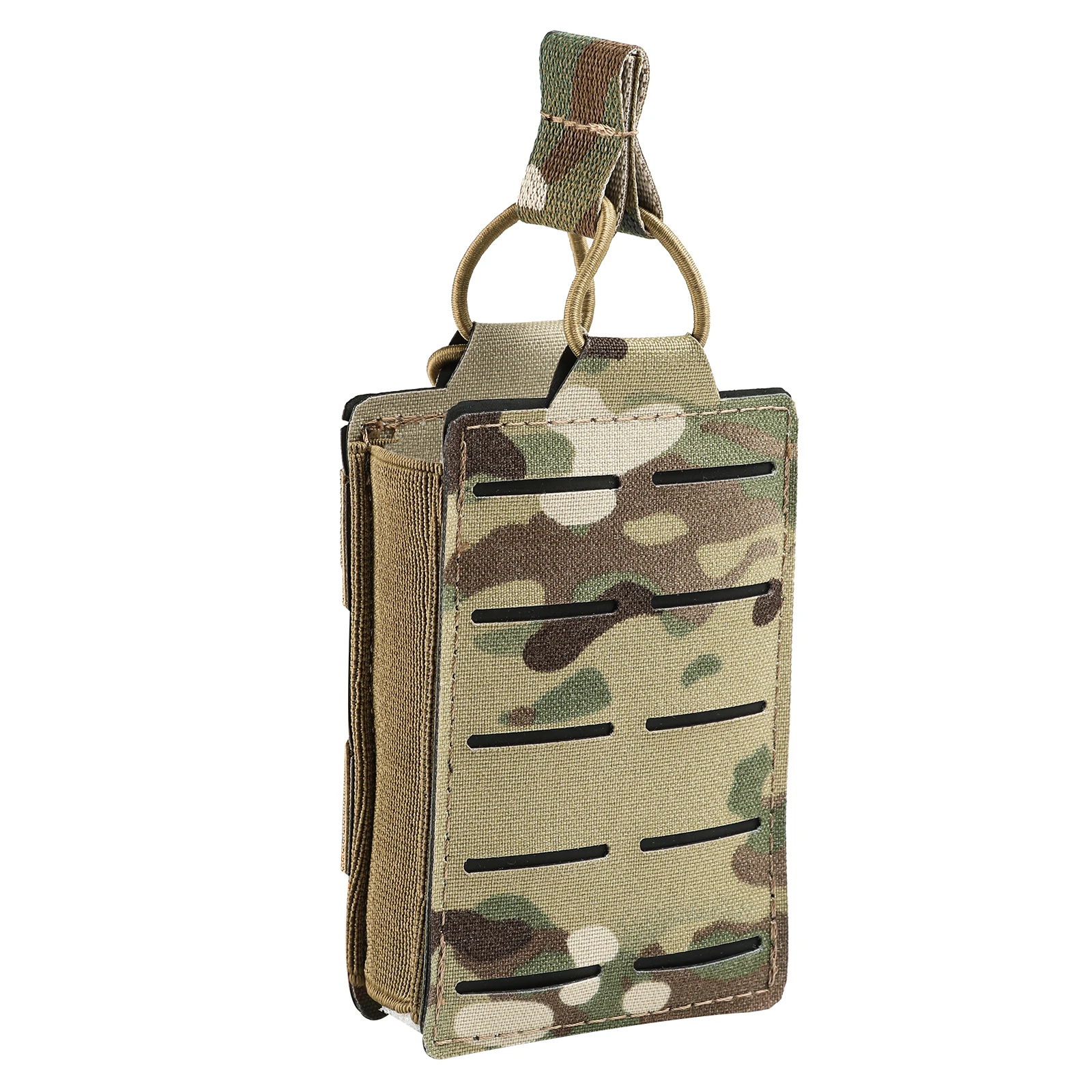 PTG 500D Nylon Tactical Single Magazine Pouch laser cutting Molle tool waist Bag Mag Pouch for Hunting Magazine Bag