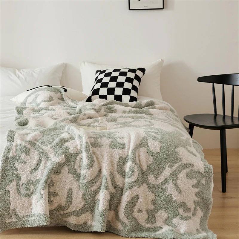 100% feather polyester knit blanket throws for bedroom NDW